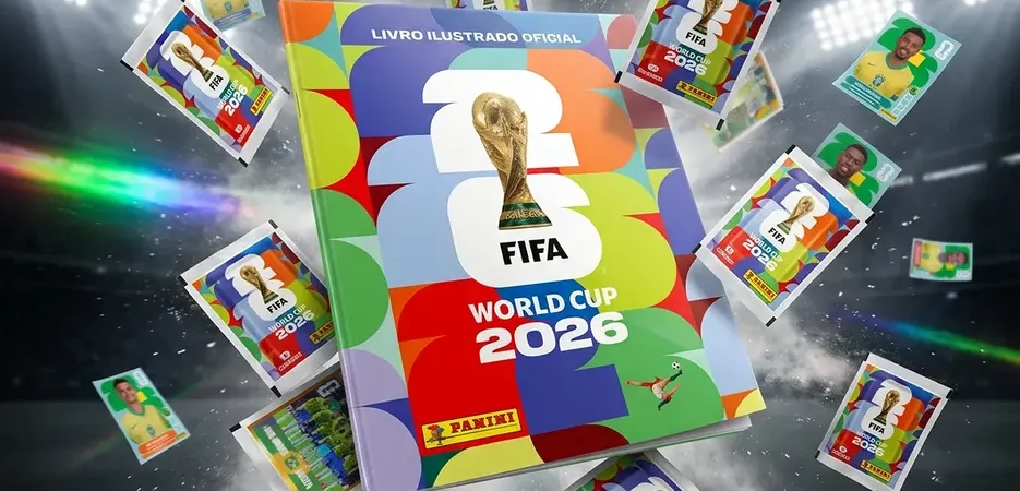 Álbum Oficial Copa Do Mundo 2026 Fifa Mais 5 Figurinhas