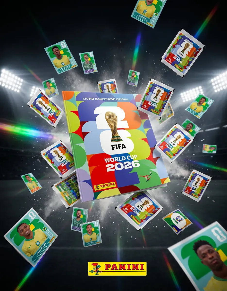 Álbum Oficial Copa Do Mundo 2026 Fifa Mais 5 Figurinhas